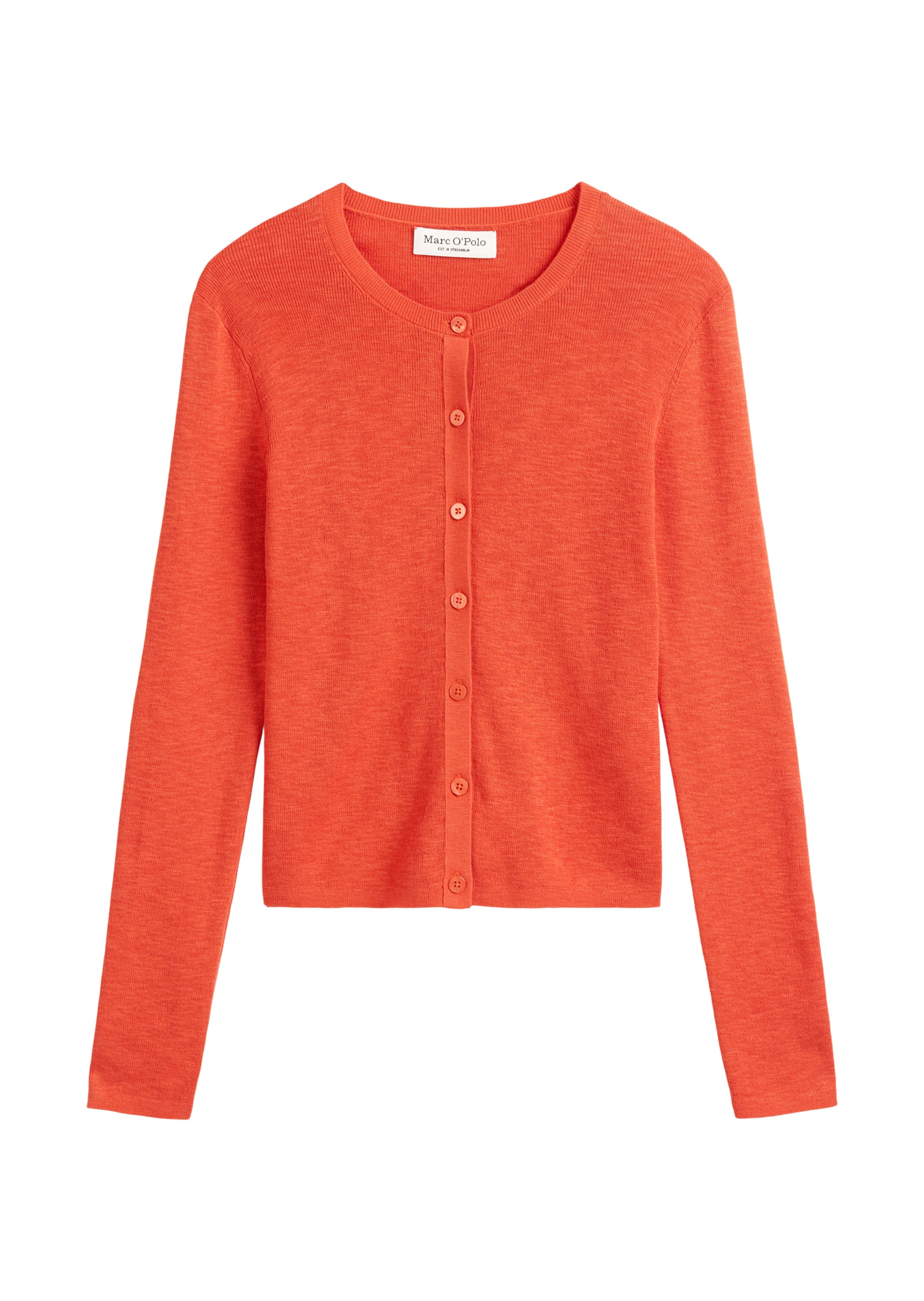 Marc O'Polo Gebreid vest in Rood: voorkant