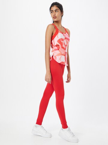 BIDI BADU Sports Top 'Aluna Tech' in Red