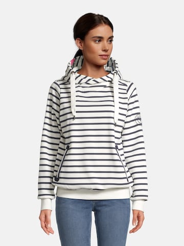 Sweat-shirt 'Sünn' salzhaut en blanc : devant
