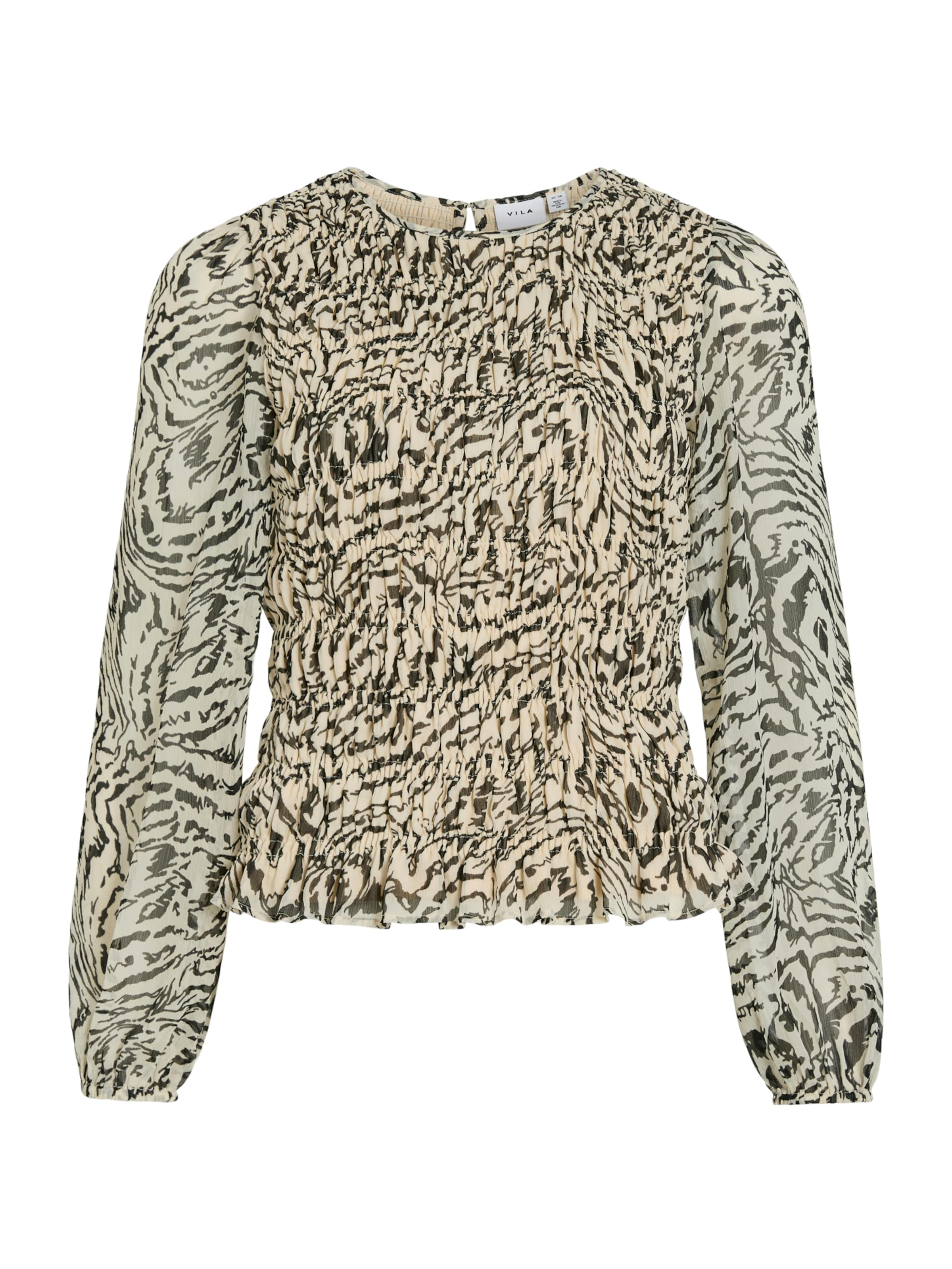 VILA - Blusa 'VIFALIA' en beige: frente