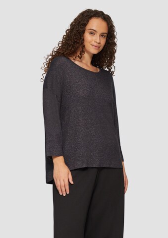 T-shirt QS en noir : devant