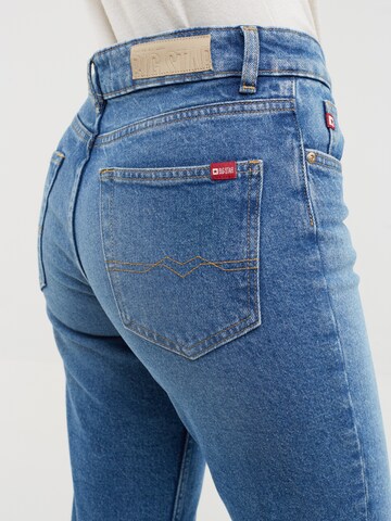 BIG STAR Tapered Jeans  'Maggie' in Blau
