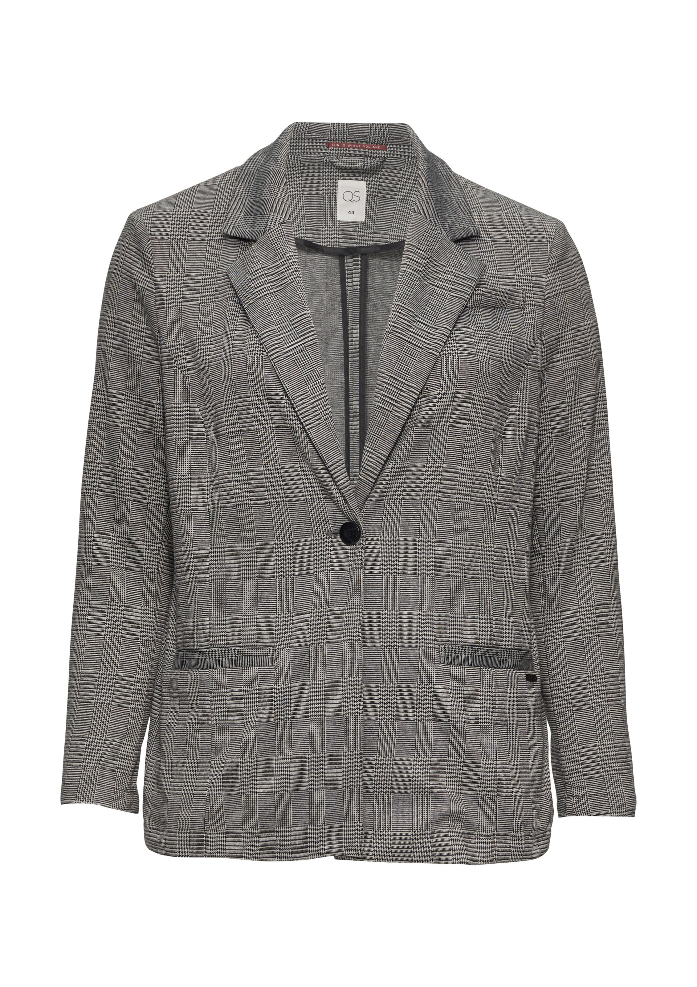 QS Blazer in Schwarz: Vorderseite