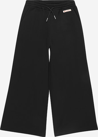 Marni Wide leg Broek in Zwart: voorkant