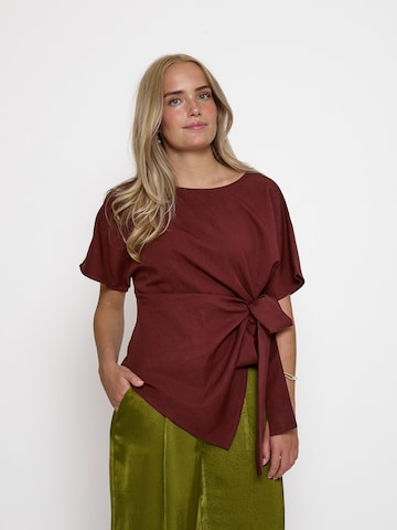 Haut 'Rebecca' Peppercorn en rouge : devant