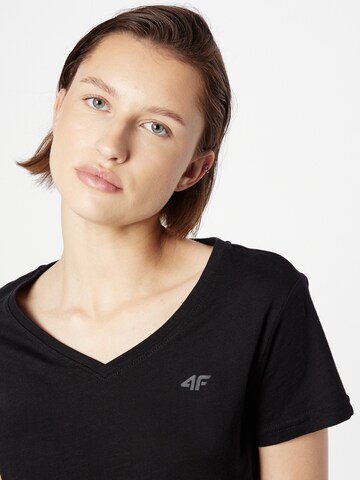 4F Sportshirt in Schwarz