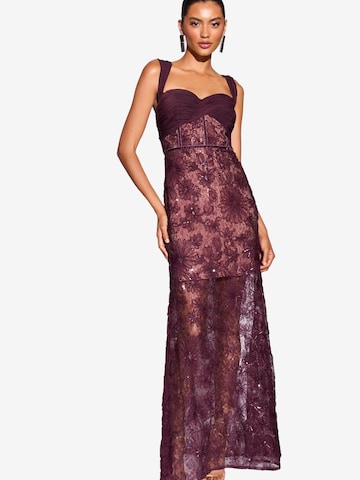 Lipsy Вечерна рокля в лилав: отпред