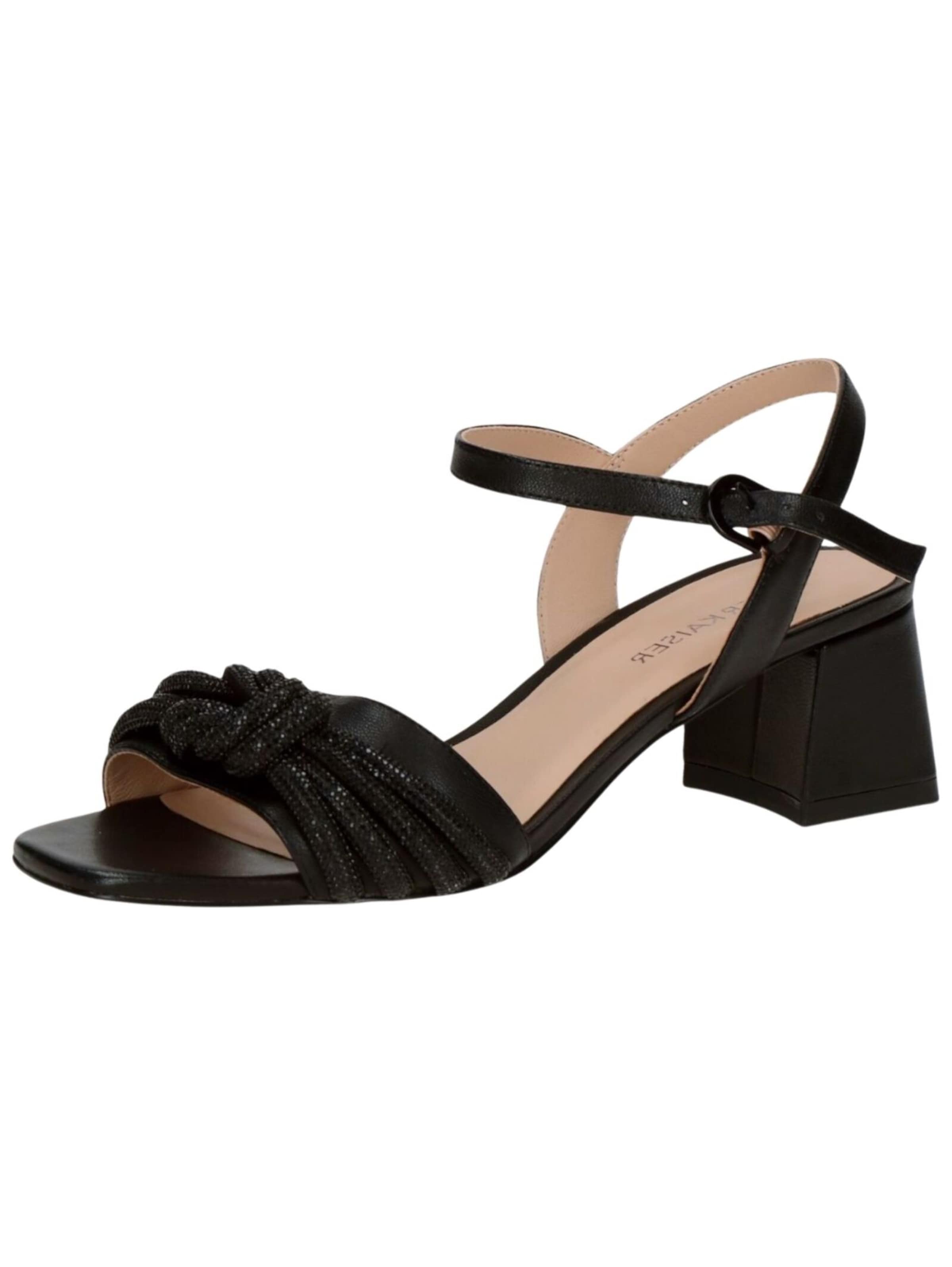 Sandales à lanières PETER KAISER en noir : devant