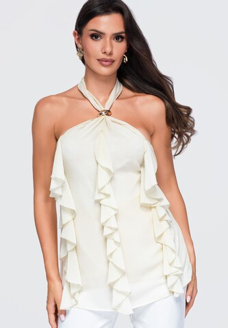 Ombre Top in Beige: voorkant