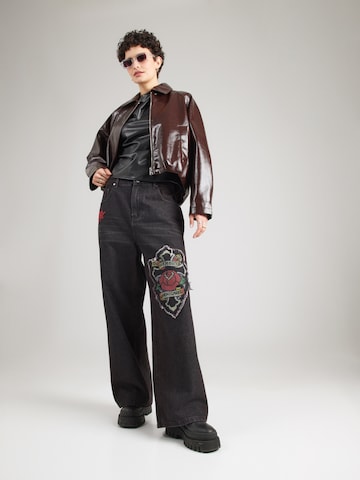 Ed Hardy Широкий Джинсы в Черный