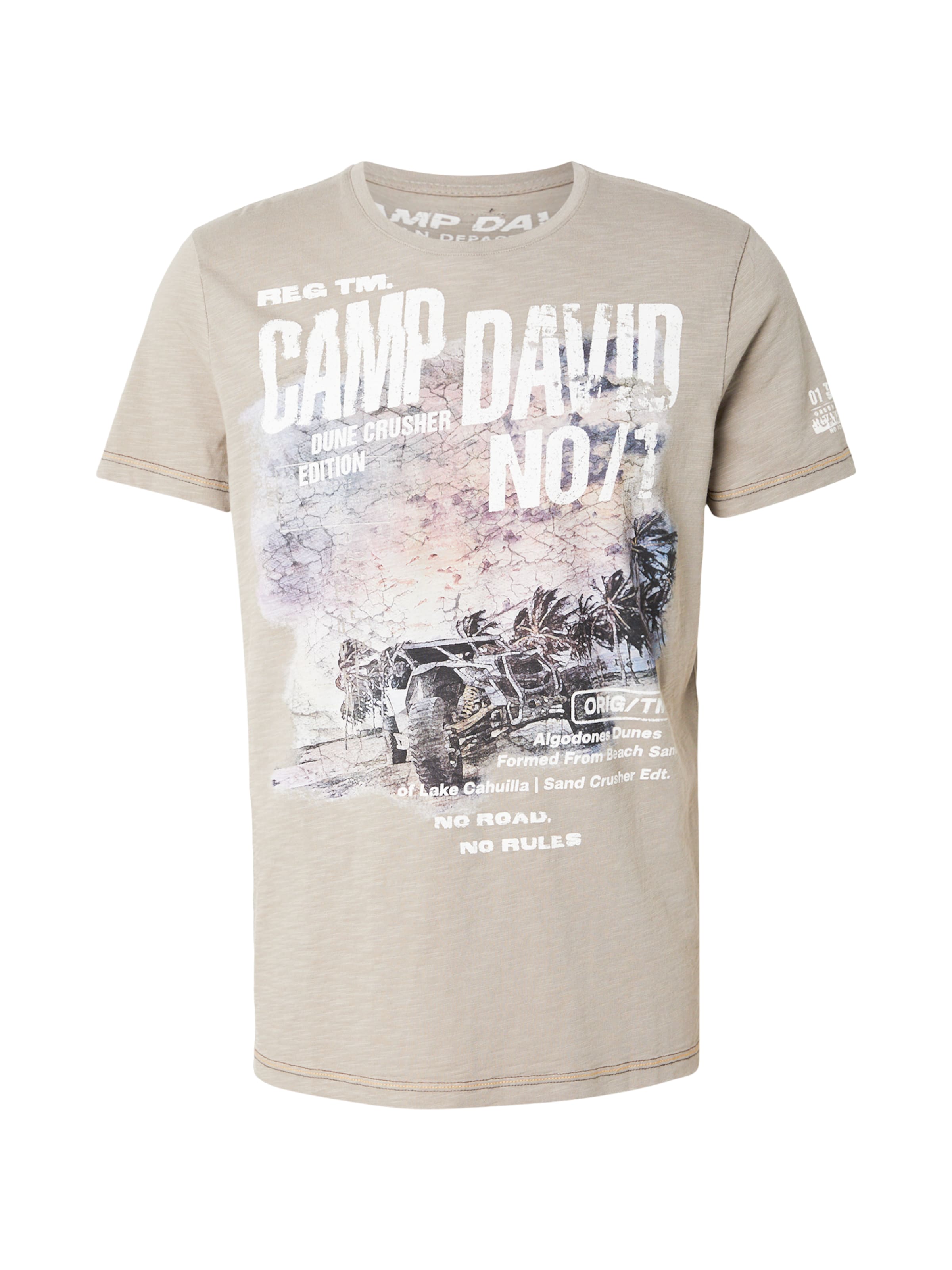 Maglietta di CAMP DAVID in grigio: frontale