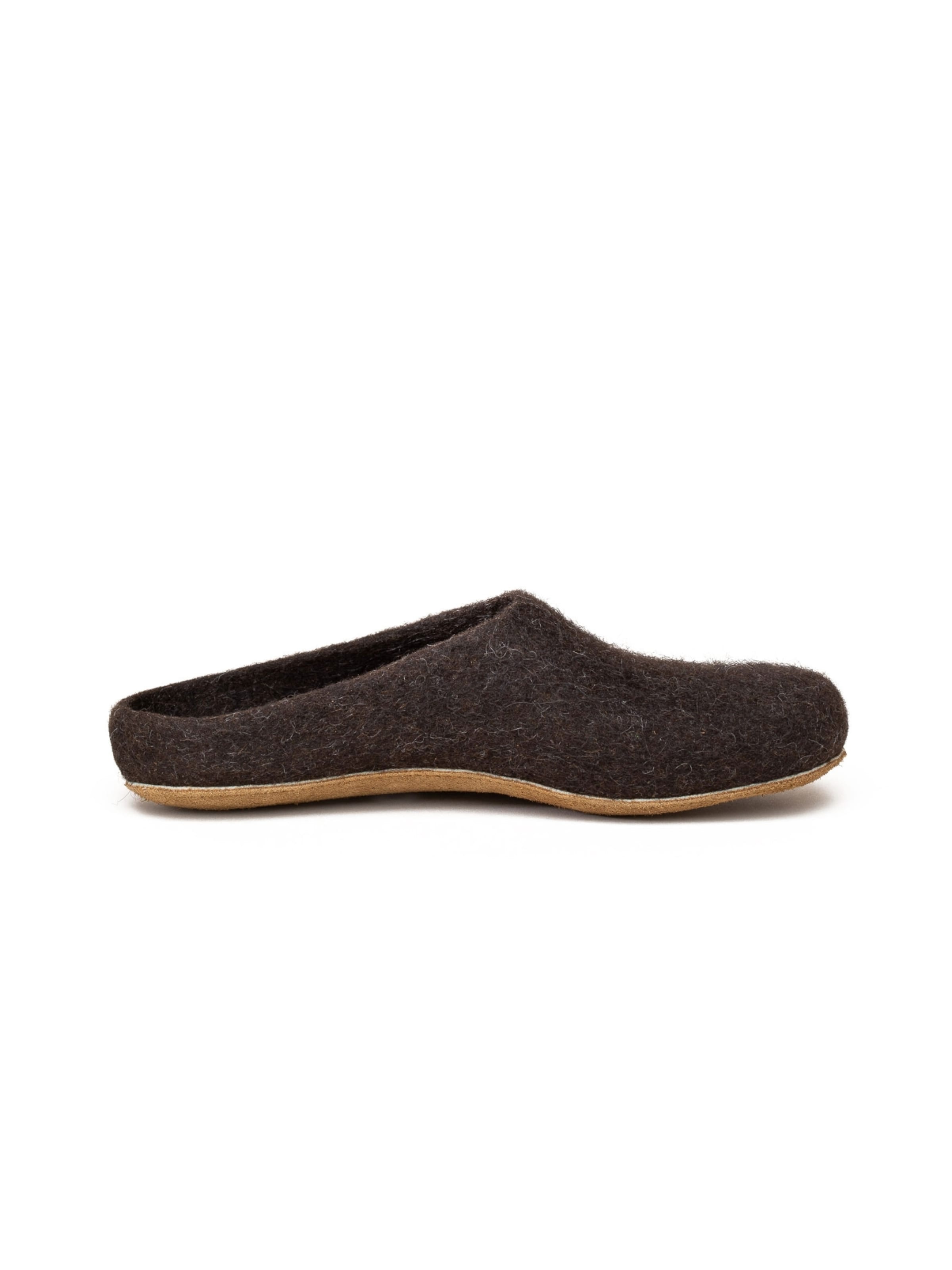 MagicFelt Slippers 'Filzpantoffel Magicfelt 713' in Brown