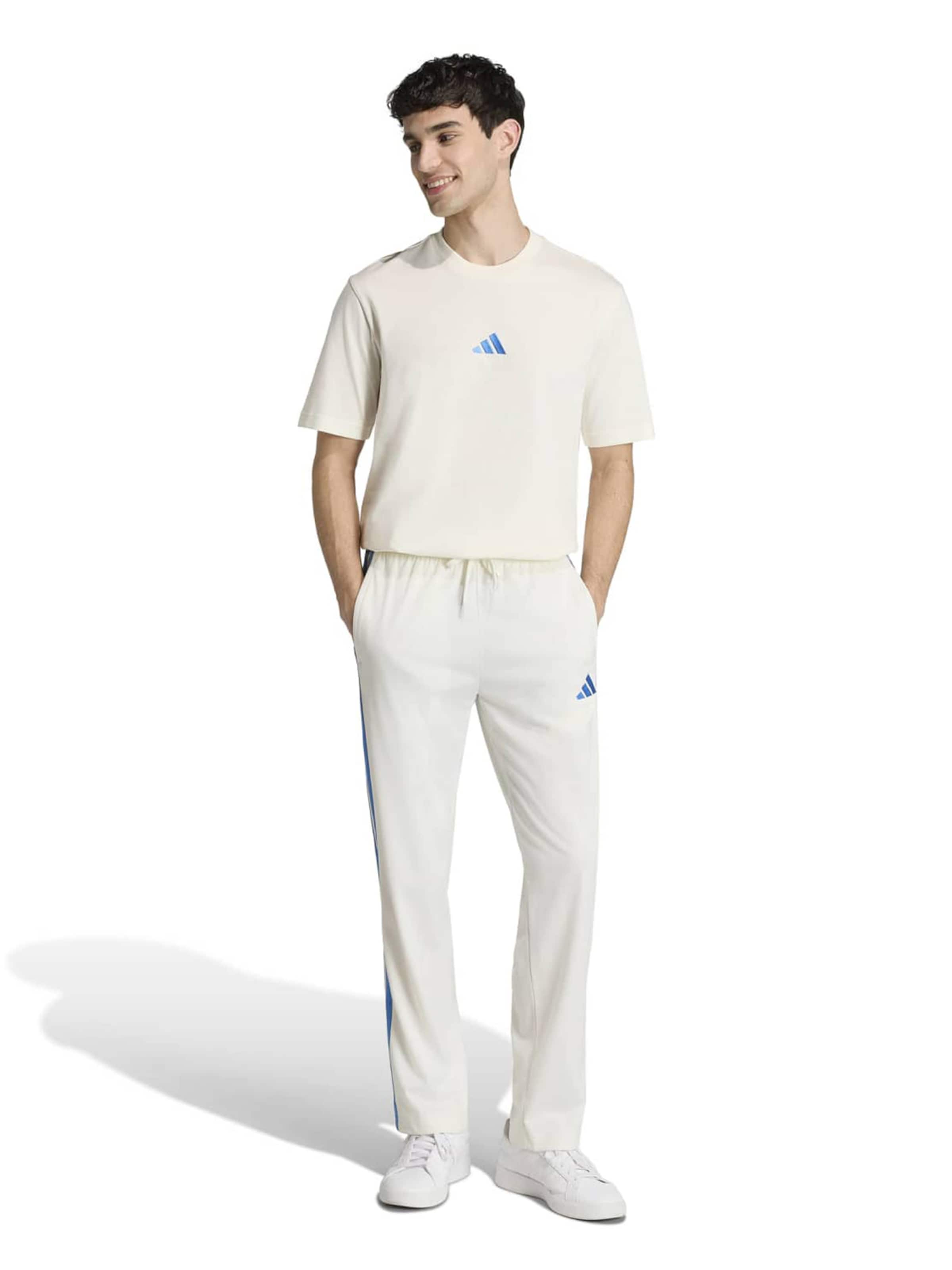 ADIDAS SPORTSWEAR Функционална тениска 'Essentials' в бяло