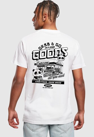 Mister Tee - Camisa 'Grab And Go' em branco: frente