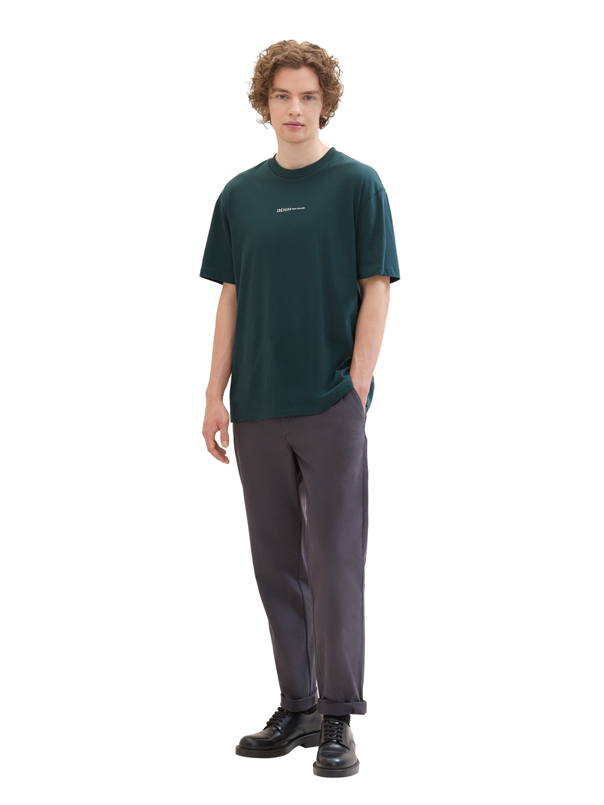 TOM TAILOR DENIM Regular Hose in Grau