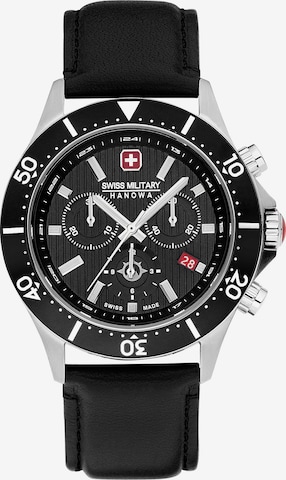 Montre à affichage analogique 'FLAGSHIP X CHRONO' SWISS MILITARY HANOWA en noir : devant