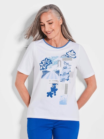 Goldner T-Shirt in Weiß: Vorderseite
