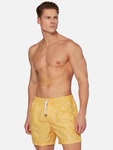 Shorts de bain Boggi Milano en jaune : devant