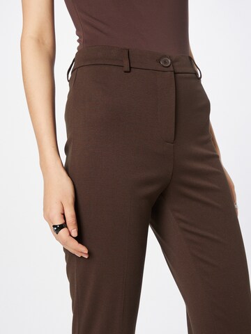 OVS Flared Trousers with creases in Brown
