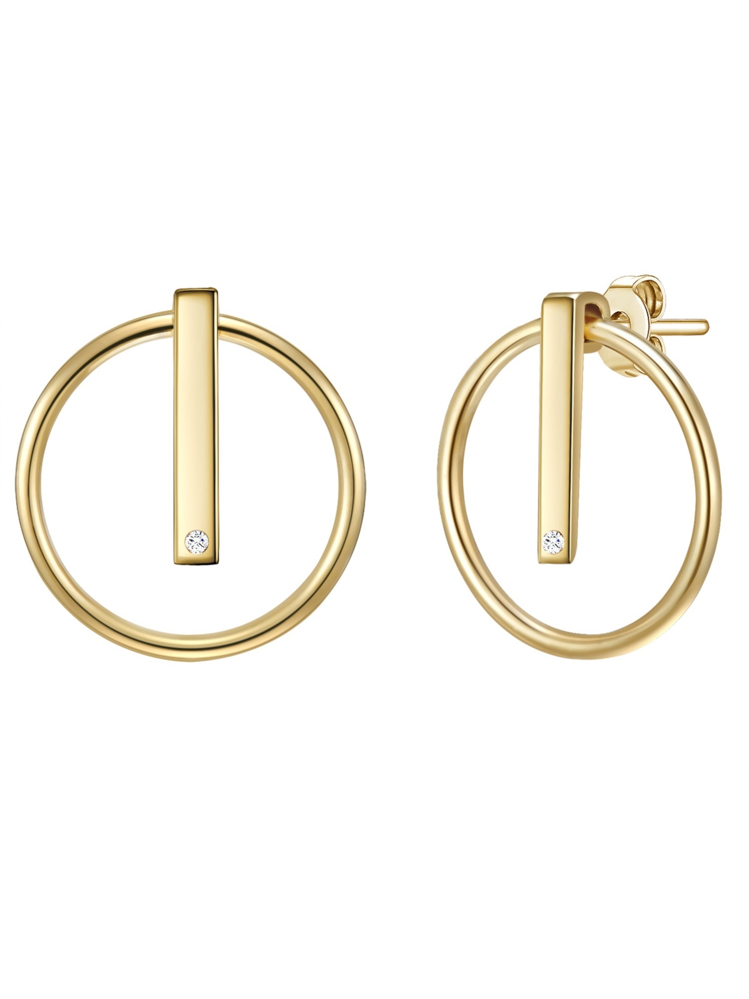 Orecchini di Lulu & Jane in oro: frontale