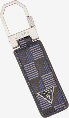 GUESS Key Ring in Blue: front