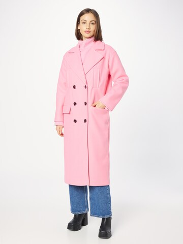 River Island Between-seasons coat in Pink: front