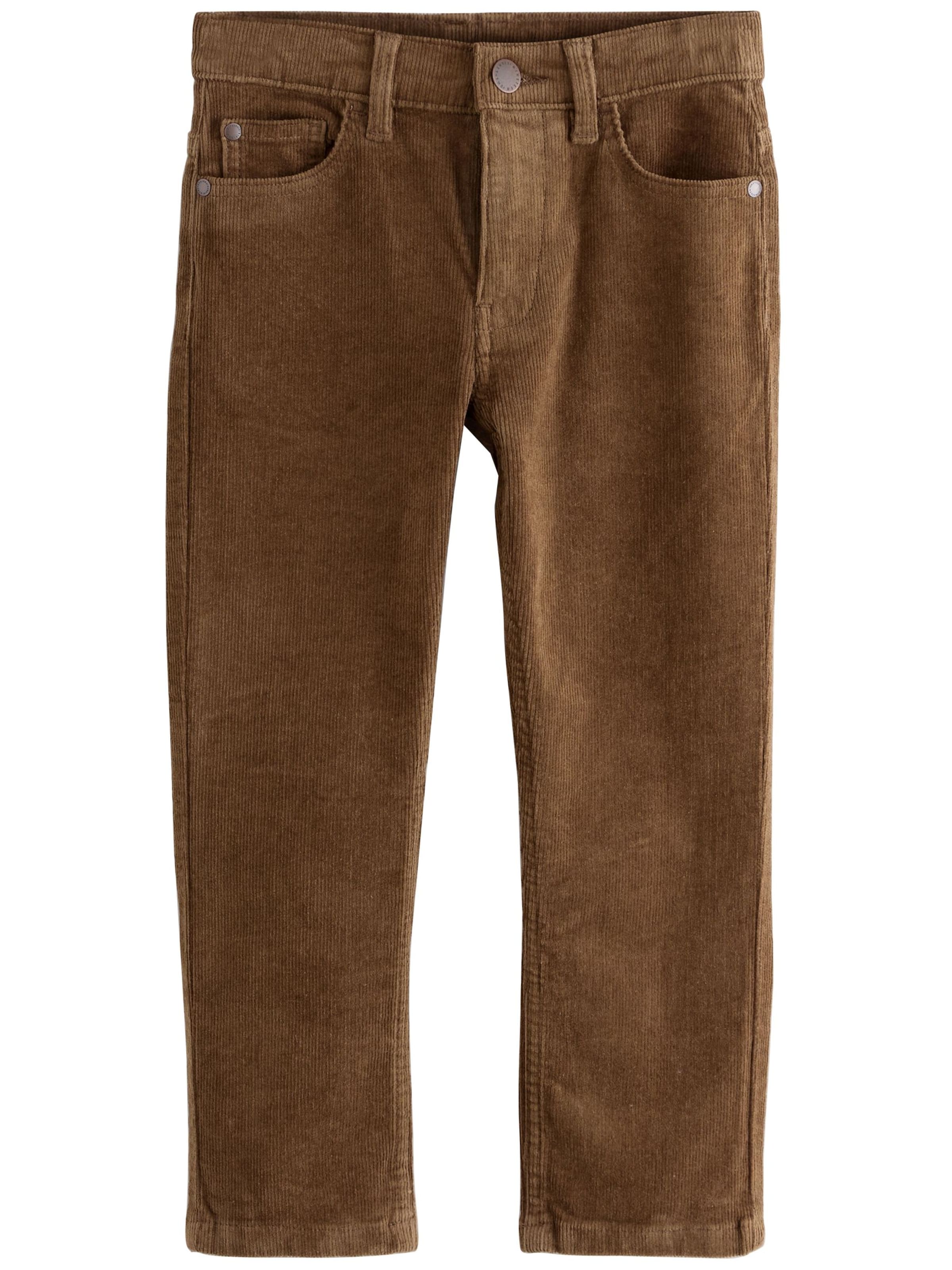 Next Štandardný strih Nohavice - Hnedá: predná strana