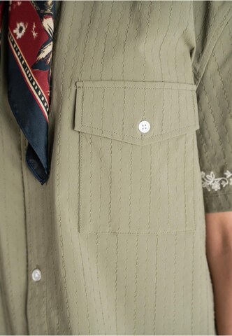 Comfort fit Camicia 'Western' di Prohibited in verde