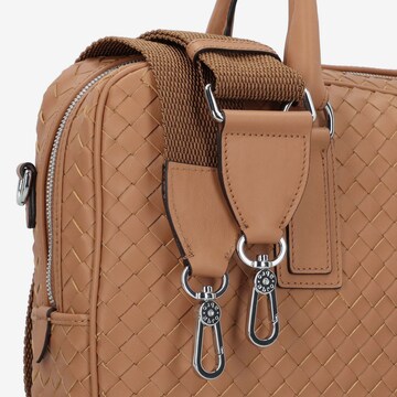 ABRO Handbag 'Lotus' in Brown