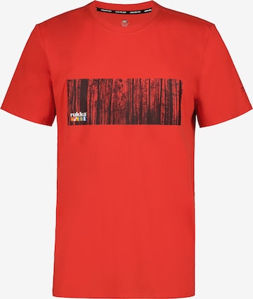 sarkans Rukka Sporta krekls 'Vaakoja': no priekšpuses