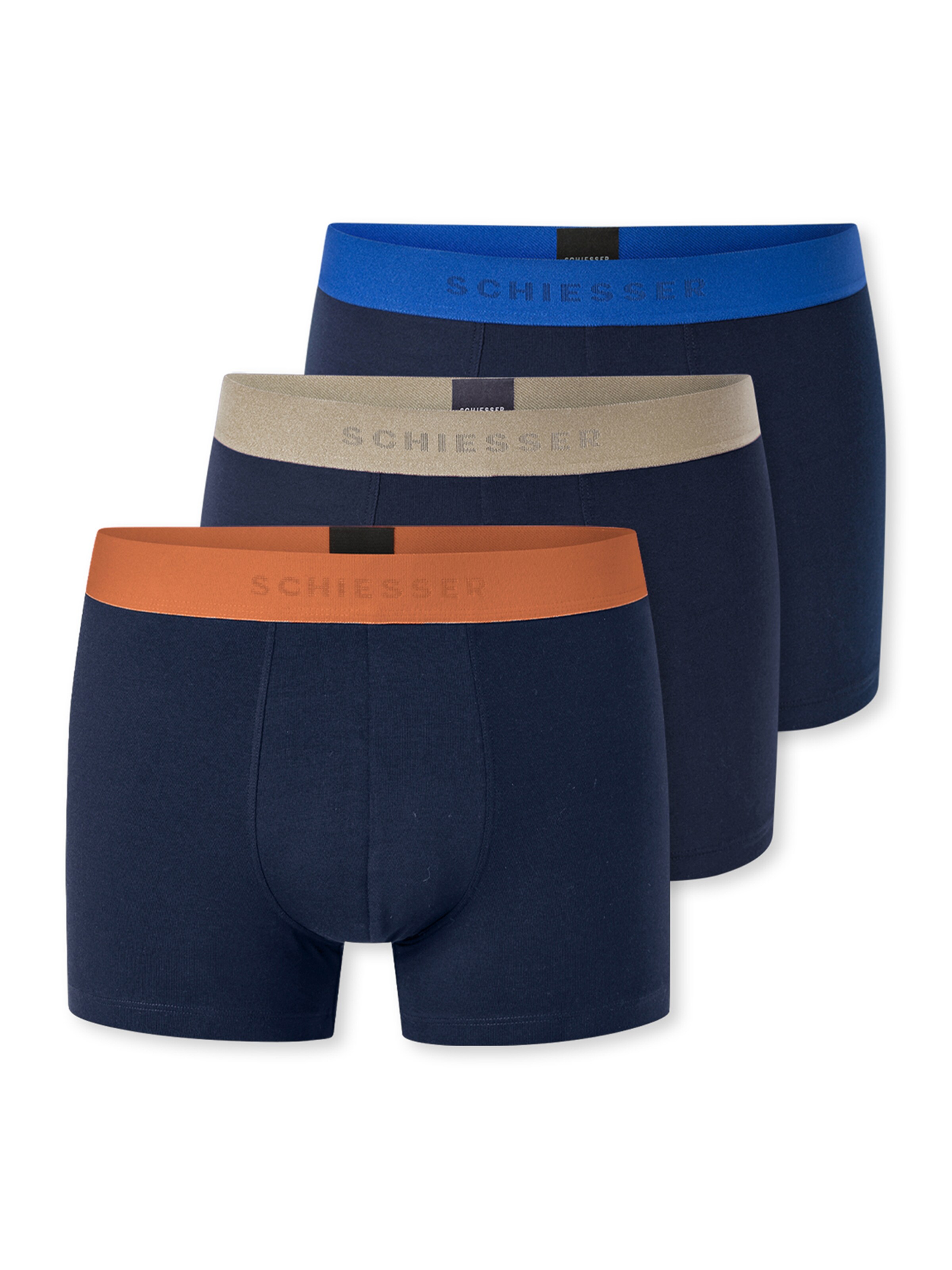 SCHIESSER Boxer shorts ' 95/5 Multi ' in Blue: front