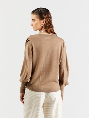 VILA Pullover 'VIAVA' in Braun