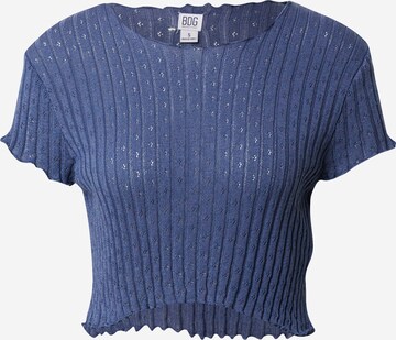 T-shirt BDG Urban Outfitters en bleu : devant