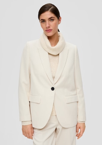 Blazer s.Oliver BLACK LABEL en blanc : devant