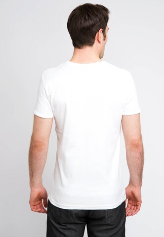 LOGOSHIRT T-Shirt mit coolem Front-Druck in Weiß