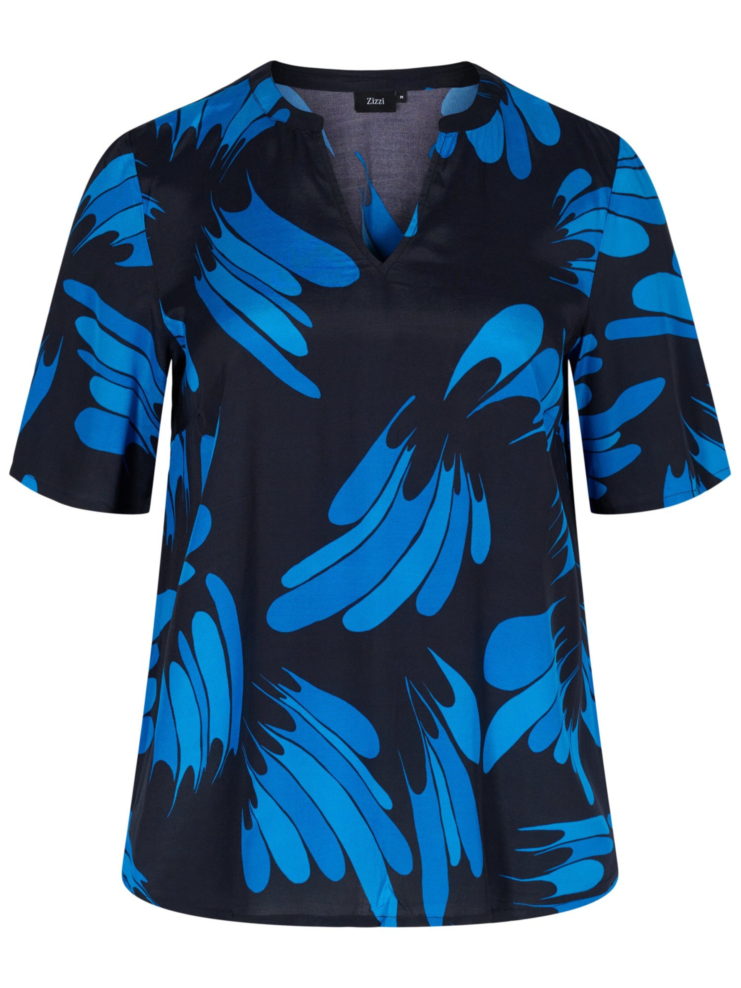 Donna Abbigliamento Zizzi Blusen XREMI in Blu Scuro, Blu Cielo Donna Abbigliamento Zizzi Blusen XREMI in Blu Scuro, Blu Cielo