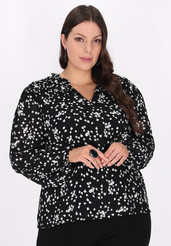 faina - Blusa en negro: frente