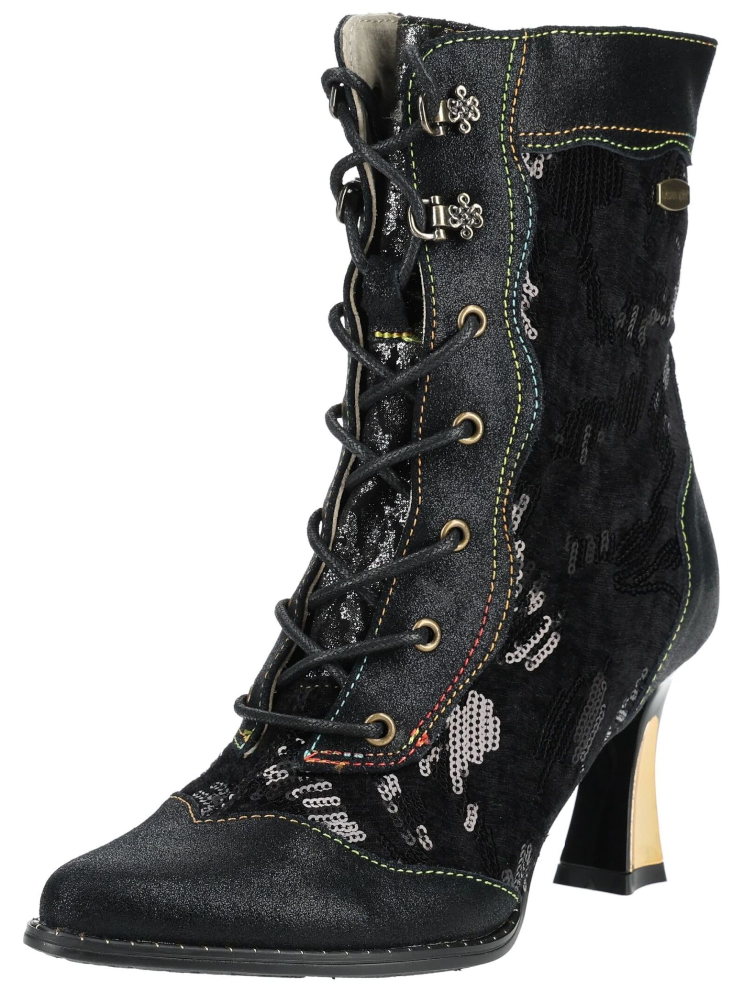 Laura Vita Stiefelette in Schwarz: Vorderseite