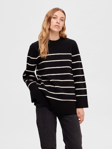 SELECTED FEMME Sweater in Black: front