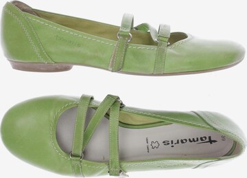 TAMARIS Flats & Loafers in 39 in Green: front