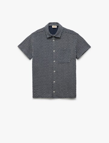 Koton Comfort fit Button Up Shirt in Blue: front