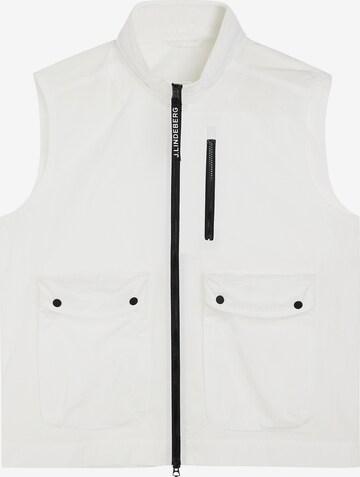 J.Lindeberg Bodywarmer 'Raufa' in Wit: voorkant