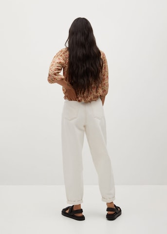 MANGO Loosefit Jeans 'Michelle' in Beige