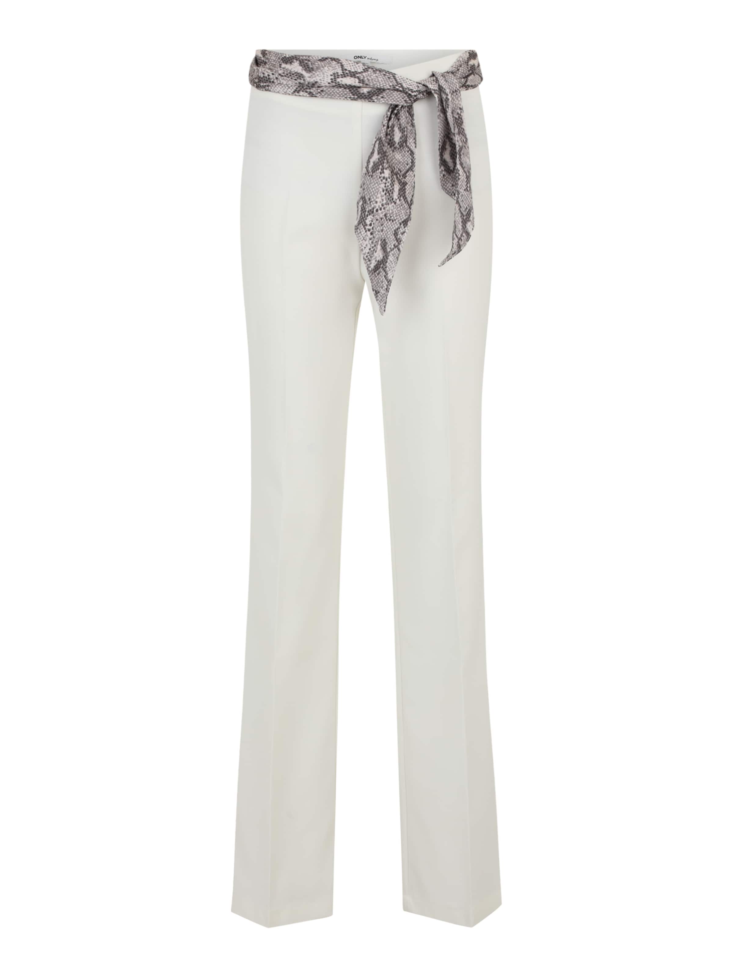 Only Tall Flared Pleated Pants 'ONLADORA' in White: front
