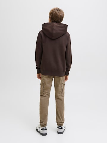 Jack & Jones Junior Tapered Broek 'JJIPaul JJFlake' in Bruin