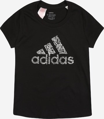 ADIDAS PERFORMANCE Performance Shirt 'Bos' in Black: front