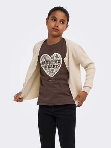 ONLY GIRLS Shirt 'KOGELLEN' in Bruin
