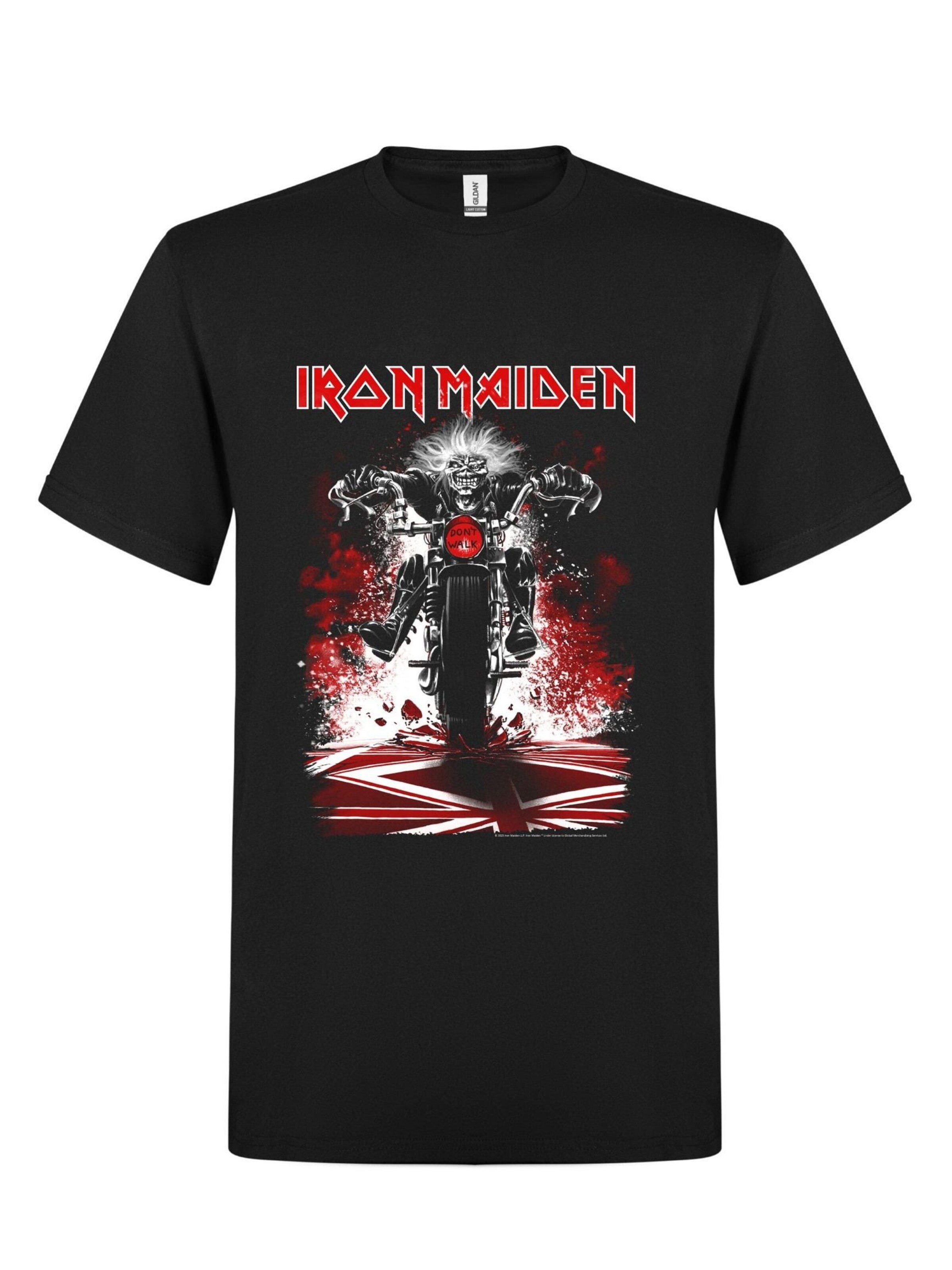 Maglietta 'Iron Maiden Eddie Biker T-Shirt' di Iron Maiden in nero: frontale