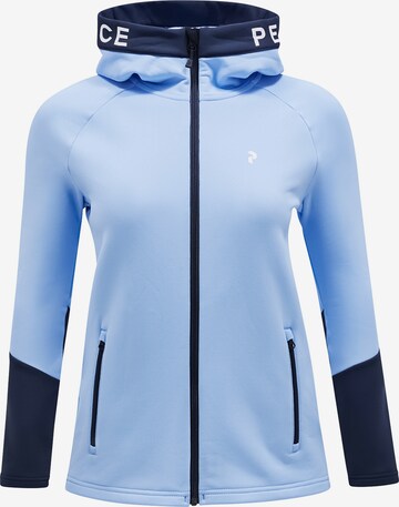 PEAK PERFORMANCE Fleecejacke W Rider Zip Hood in Blau: predná strana