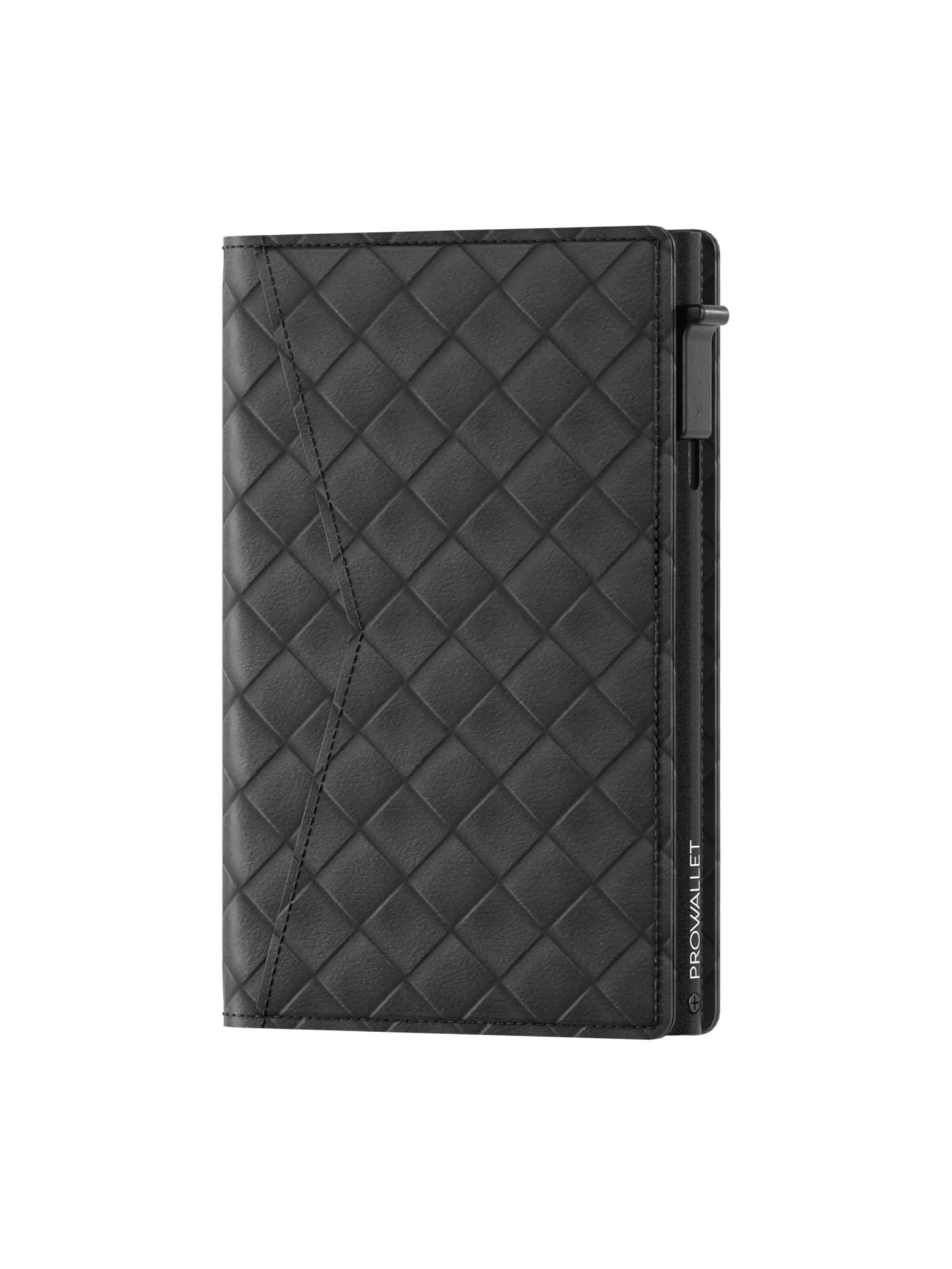 Prowallet Wallet 'Pasjeshouder Slim Woven' in Black